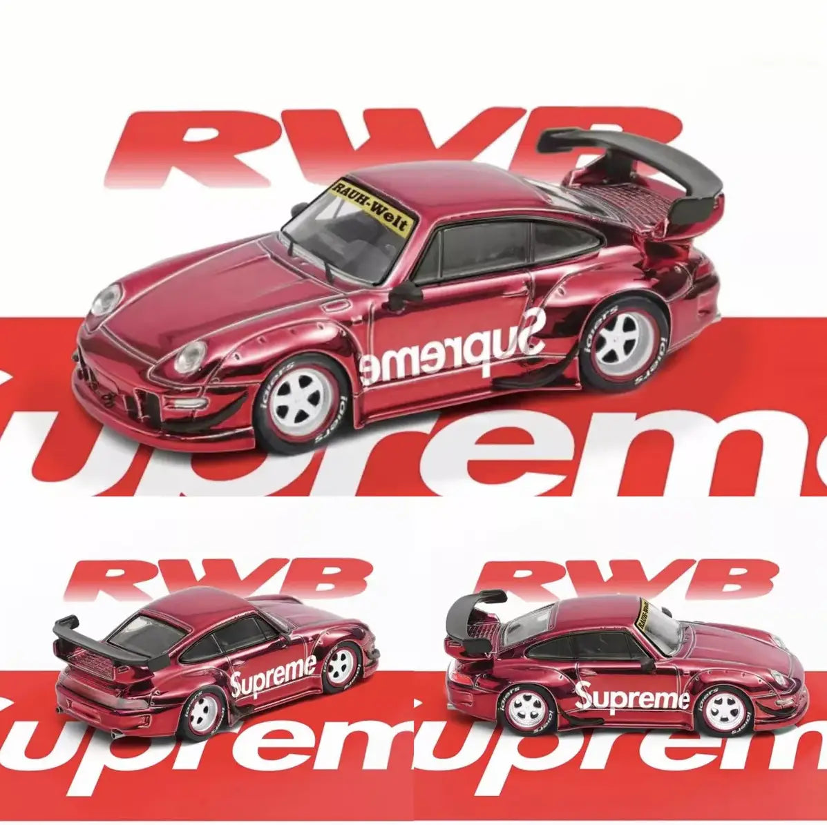 Fast Speed 1/64 Rauh-Welt RWB993 GT Chrome Red Supreme