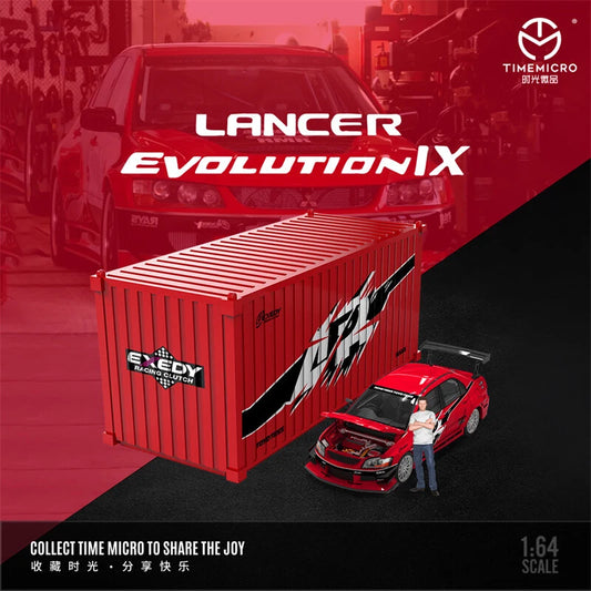 Time Micro 1/64 Lancer Evolution EVO IX - FNF Red Livery