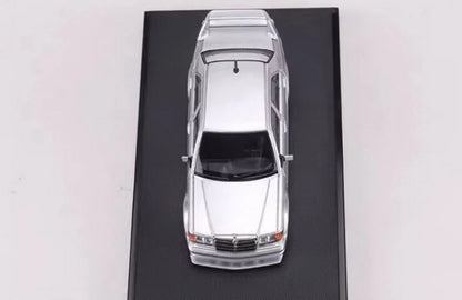 HKM 1/64 190E W201 2.5-16 Evo II Restmod- GT Silver / Gloss White/Candy Red