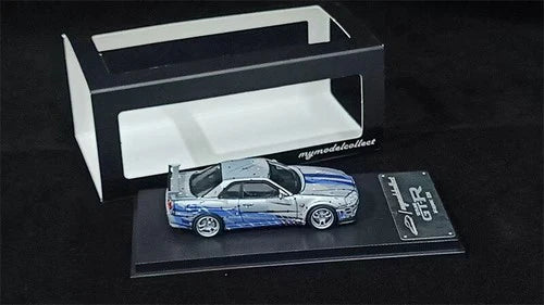Model Collect 1/64 Skyline GT-R5Mk5 R34 V-SPEC-II - FnF Cel-Shaded