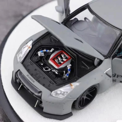 PGM 1/64 GT-R R35 Pandem  Rocket Bunny Cement Grey (PGM640703)