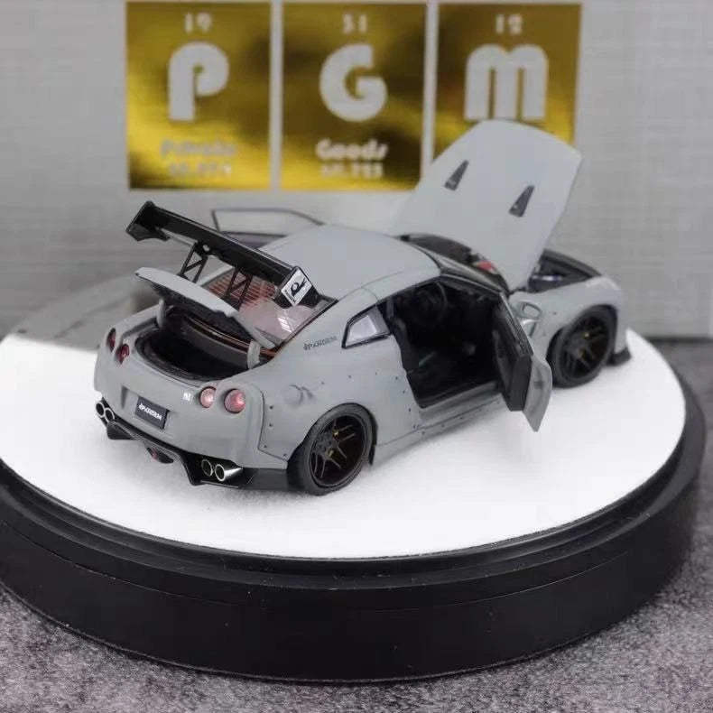 PGM 1/64 GT-R R35 Pandem  Rocket Bunny Cement Grey (PGM640703)