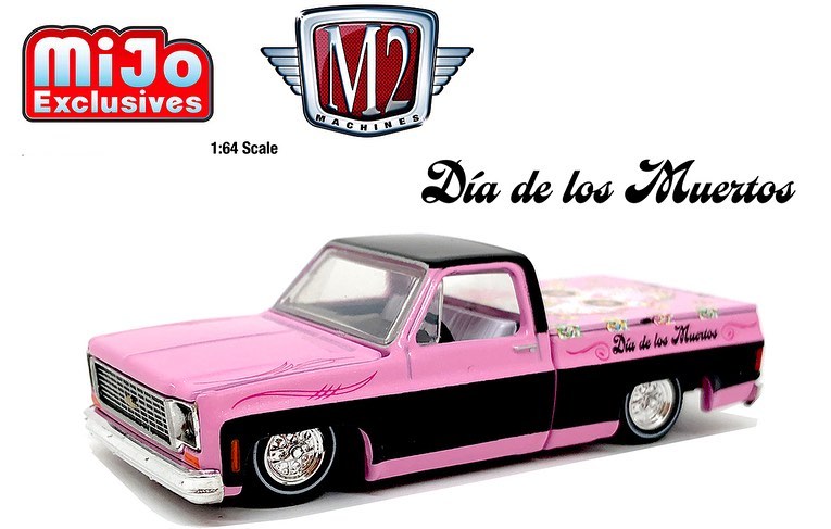 M2 Machines 1:64  Auto-Trucks 1973 Chevrolet Custom Deluxe 10 "Dia De Los Muertos"