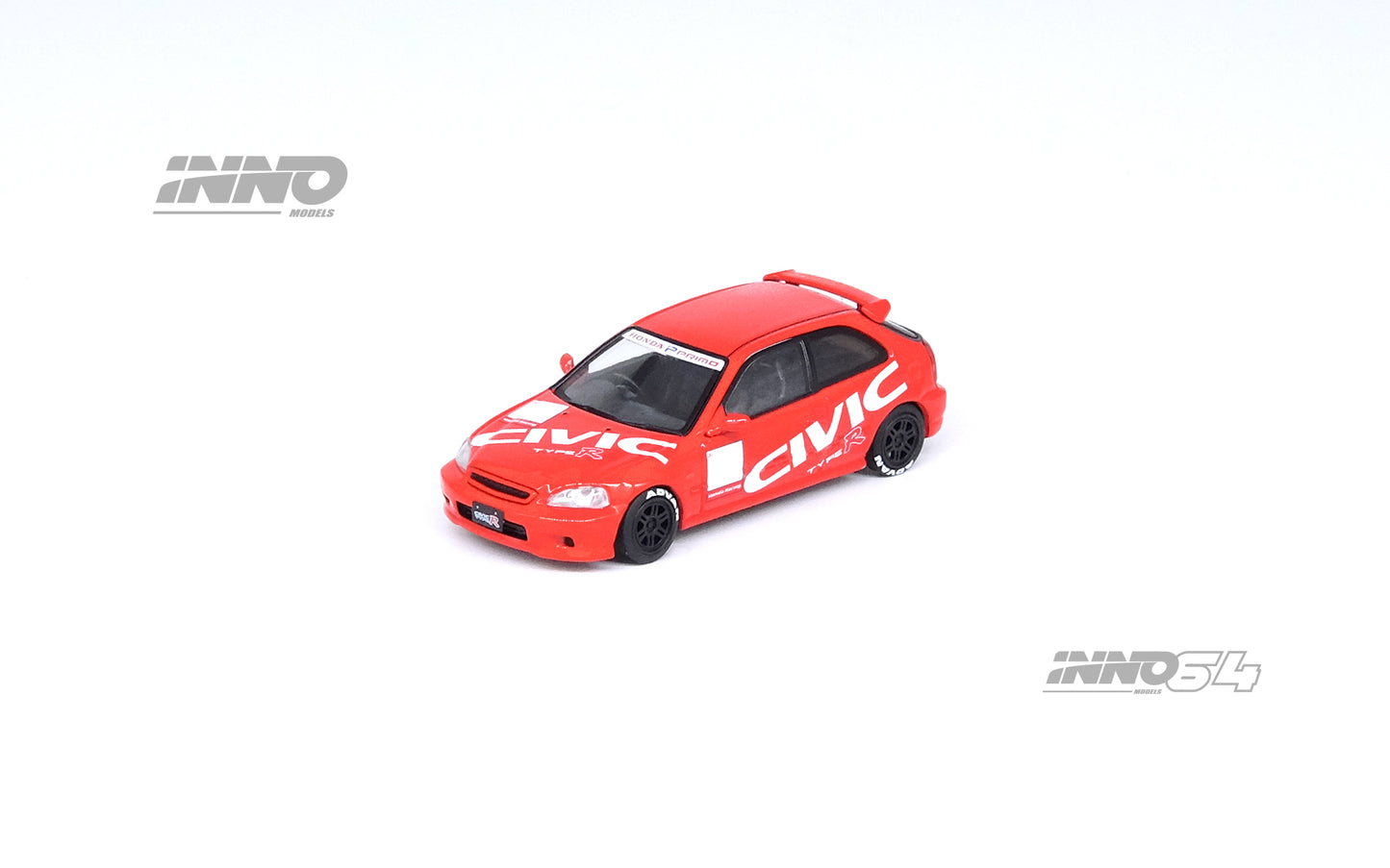 Inno64 1:64 HONDA CIVIC Type-R (EK9) Red With "CIVIC" Livery