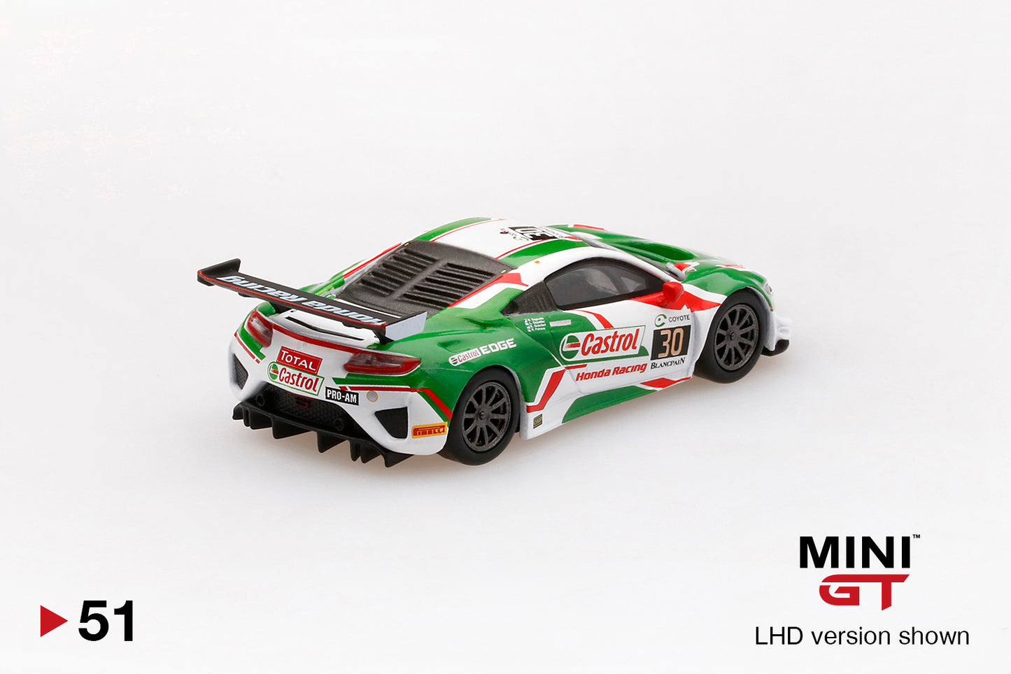 Mini GT 1:64 Honda NSX GT3 #30 24HR SPA Castrol (Green/White)