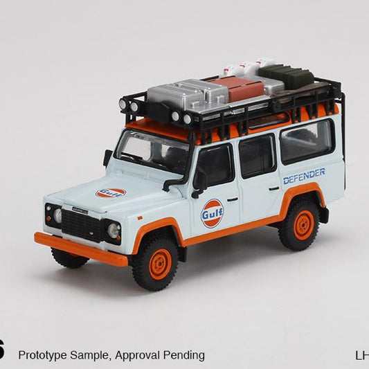 Mini GT 1:64 Land Rover Defender 110 Gulf [USA EXCLUSIVE PRODUCT]