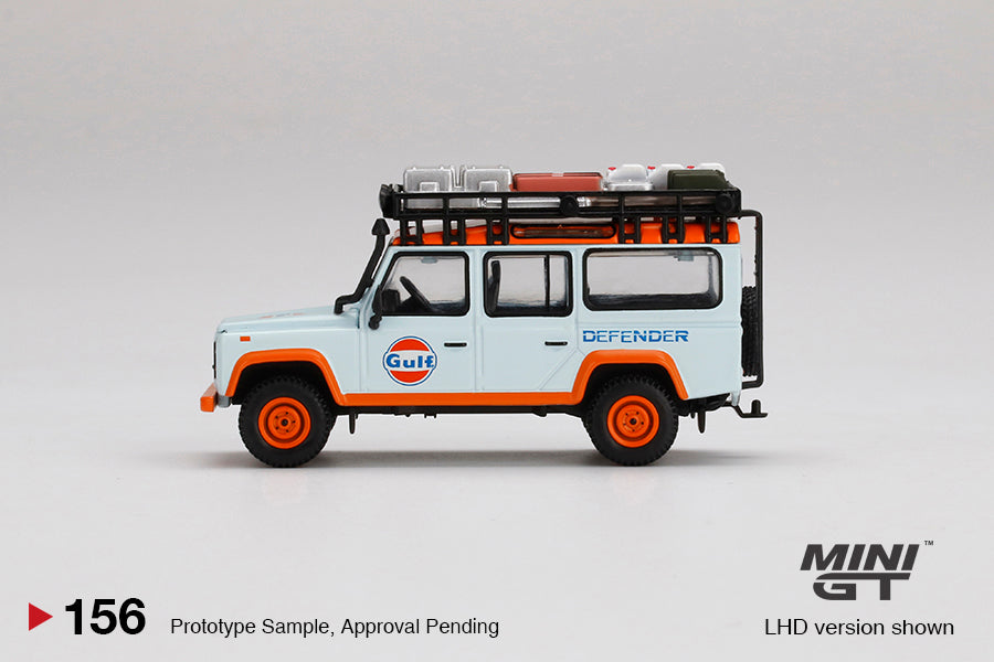 Mini GT 1:64 Land Rover Defender 110 Gulf [USA EXCLUSIVE PRODUCT]