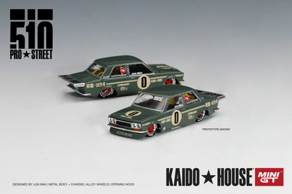 MINI GT 1/64 Kaido★House Datsun 510 Pro Street OG Green