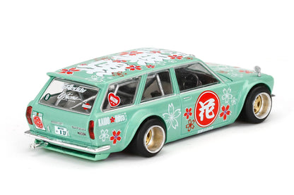 Mini GT 1/64 Kaido★House Datsun  510 Wagon Hanami V2