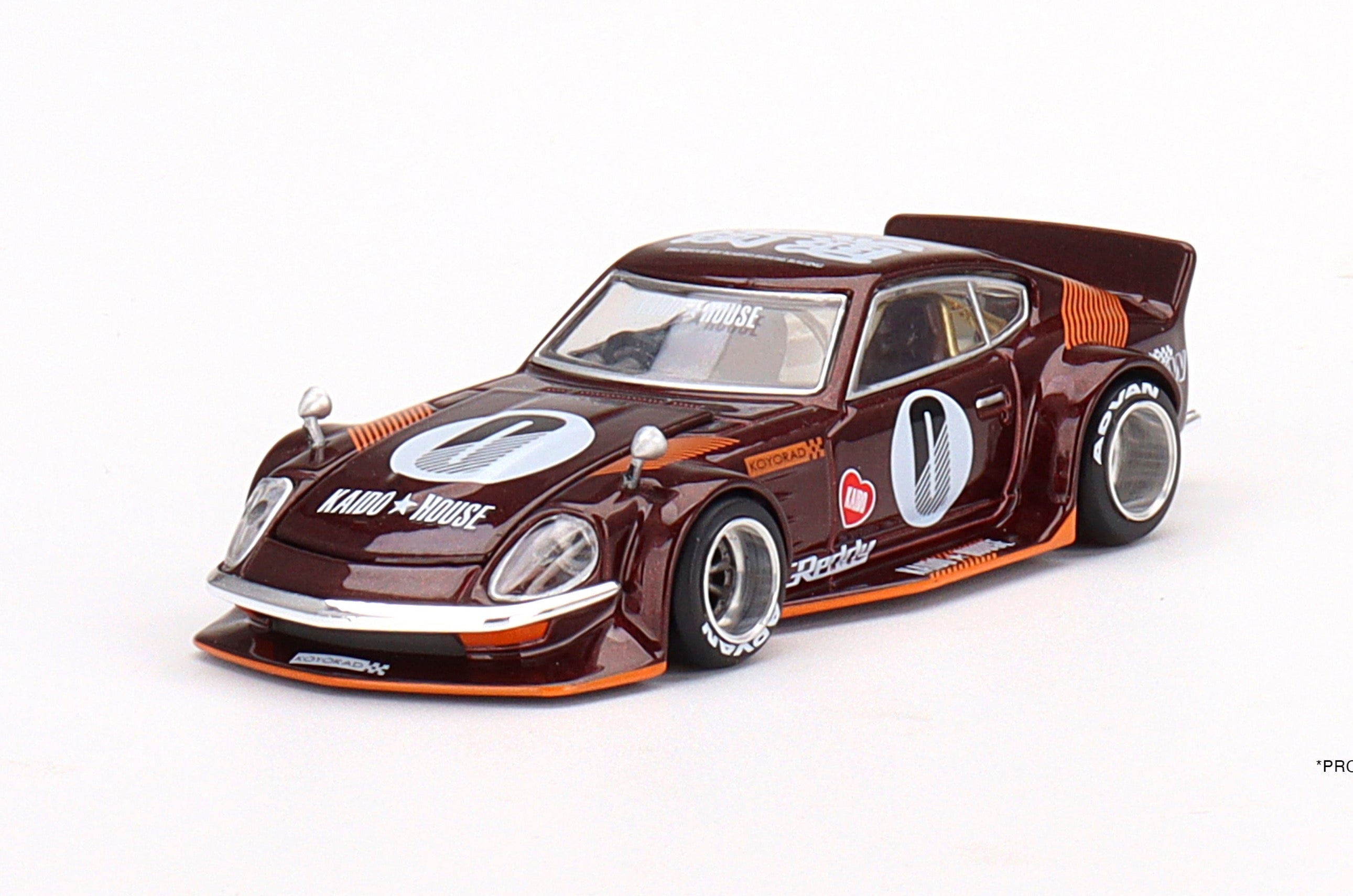 MINI GT 1/64 Kaido☆House Datsun Fairlady Z Dark Red – Black Ice