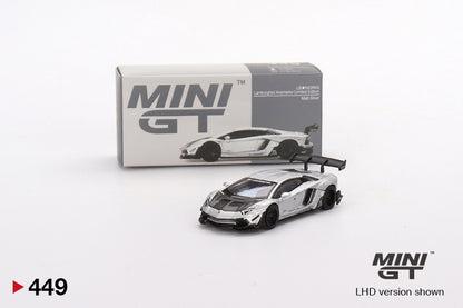 Mini GT 1/64 LB★WORKS Lamborghini Aventador Limited Edition Matt Silver