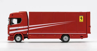 GCD 1/64 S730 Enclosed Double Deck Gull Wing Tow Truck - Ferrari