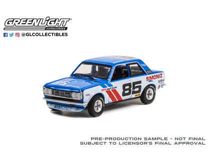 GREENLIGHT  1/64 Happy 85th Birthday Peter Brock - 1972 Datsun 510 #85 Brock Racing Enterprises (BRE) 
