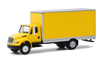 Greenlight 1:64 Heavy Duty Series 18 - 2013 International Durastar Box Van - Yellow with Silver Trim