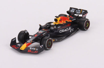 Mini GT 1/64 F1 Oracle Red Bull Racing RB18 #1 Max Verstappen 2022 Abu Dhabi Grand Prix Winner
