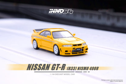 Inno64 1/64 NISSAN SKYLINE GT-R (R33) NISMO 400R Lightning Yellow