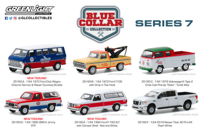 Greenlight 1:64 Blue Collar Collection Series 7 - 2019 Nissan Titan XD Pro-4X - Pearl White