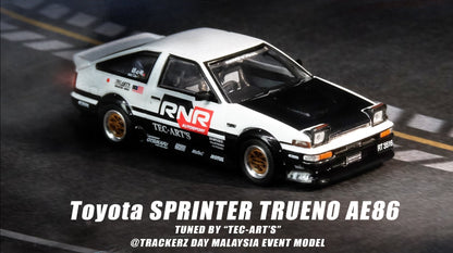 Inno64 1:64 Toyota SPRINTER TRUENO AE86 Tuned by "TEC-ART'S"  @TRACKERZ DAY MALAYSIA EVENT MODEL Limited Edition