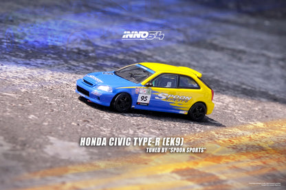 Inno64 1/64 HONDA CIVIC TYPE-R (EK9) Tuned by "SPOON SPORTS"