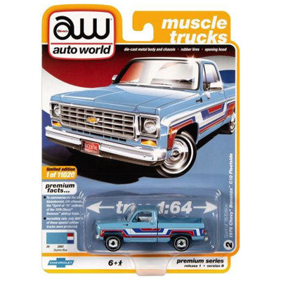 Auto World 1:64 Premium Chevy Bonanza Truck Bicenntenial Edition '76