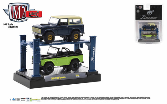 M2 Machines 1:64  2-Pack  Auto-Lift Release 21 - 1966 Ford Bronco