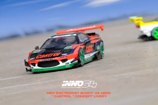 Inno64 1/64 NSX (NA1) ROCKET BUNNY V2 AERO "CASTROL" Concept Livery