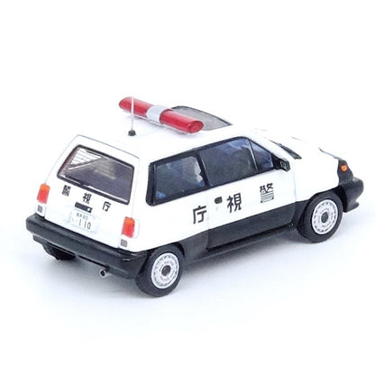 Inno64 1:64 HONDA CITY TURBO II Japanese Police Car Concept Livery With MOTOCOMPO