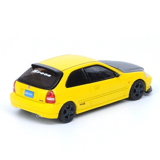 Inno64 1:64 HONDA CIVIC Type-R EK9 Yellow Tuned by Spoon Sports