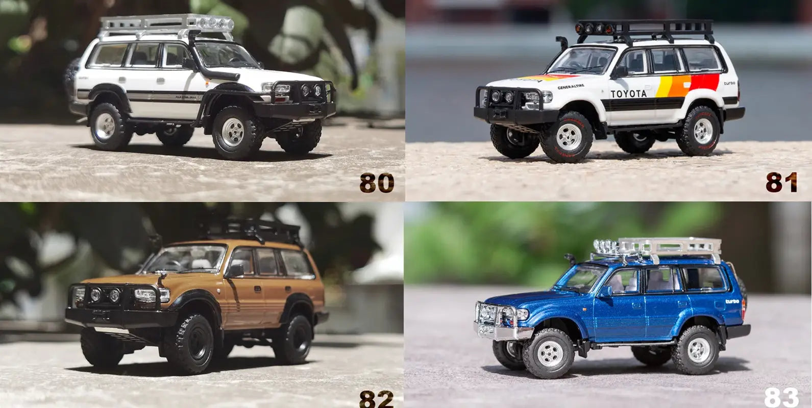 GCD 1/64 Toyota Land Cruiser LC80 1989 Version Offroad Mod – Black