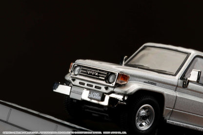 HJ 1/64 Toyota LANDCRUISER 70 ZX 4DOOR ‘1994 BLUISH SILVER METALLIC