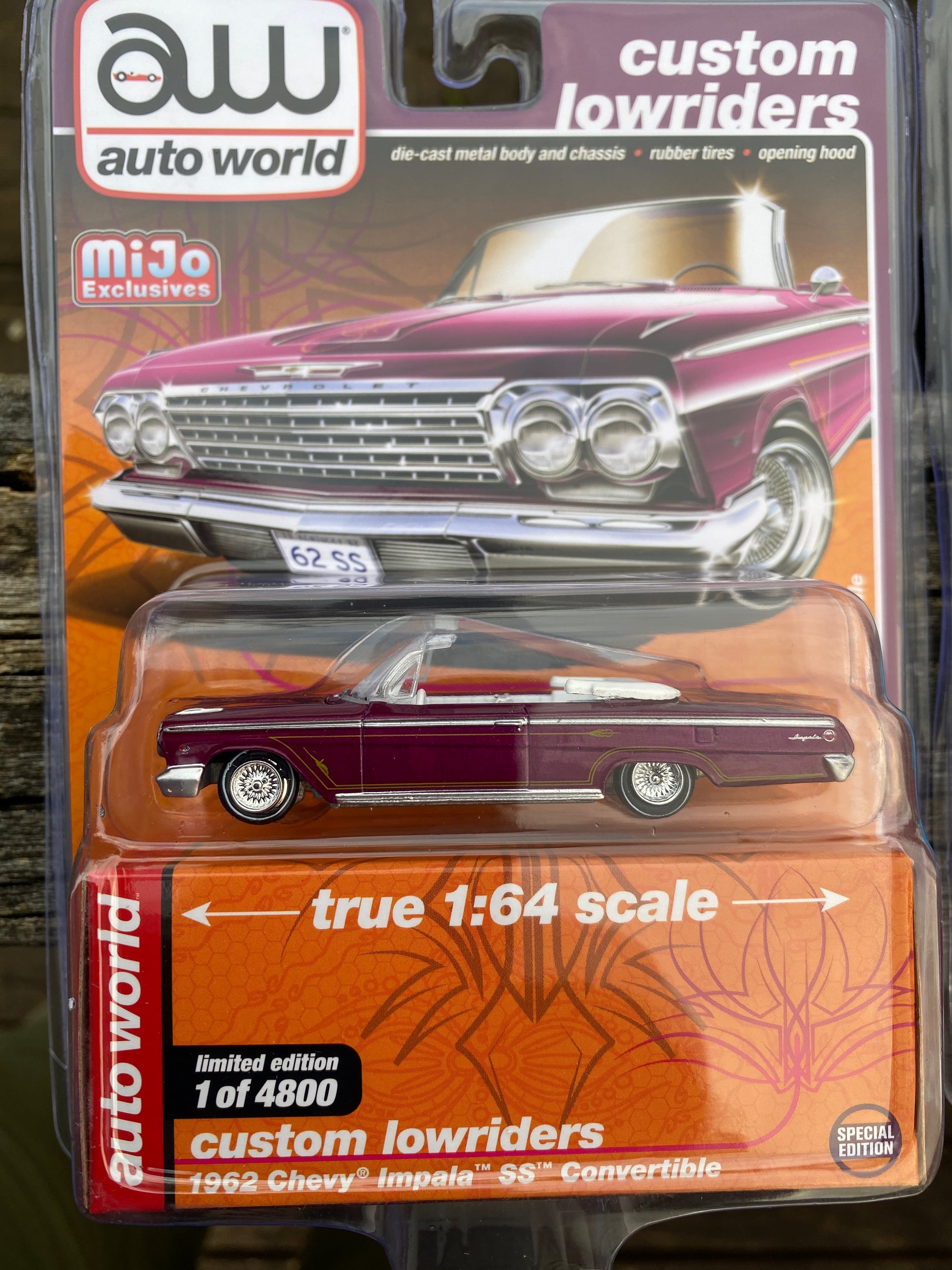 Auto World 1:64 Mijo Exclusives Custom Lowriders 1962 Chevy Impala