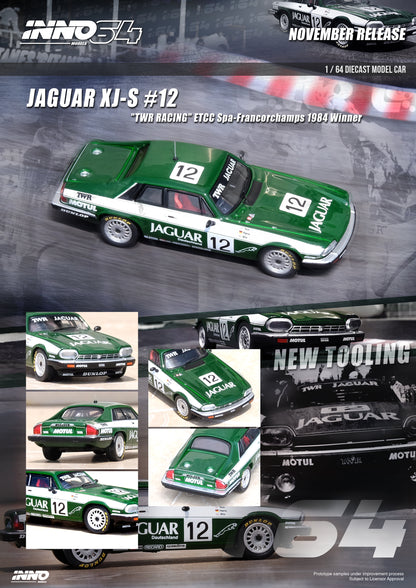 Inno64 1/64 JAGUAR XJ-S #12 "TWR RACING" ETCC Spa-Francorchamps 1984 WinnerHeyer / Percy