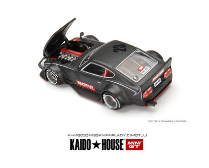 Mini GT x  Kaido★House  1:64 Datsun Fairlady Z Motul Z Advan Version 1 (Matte Black) Limited Edition