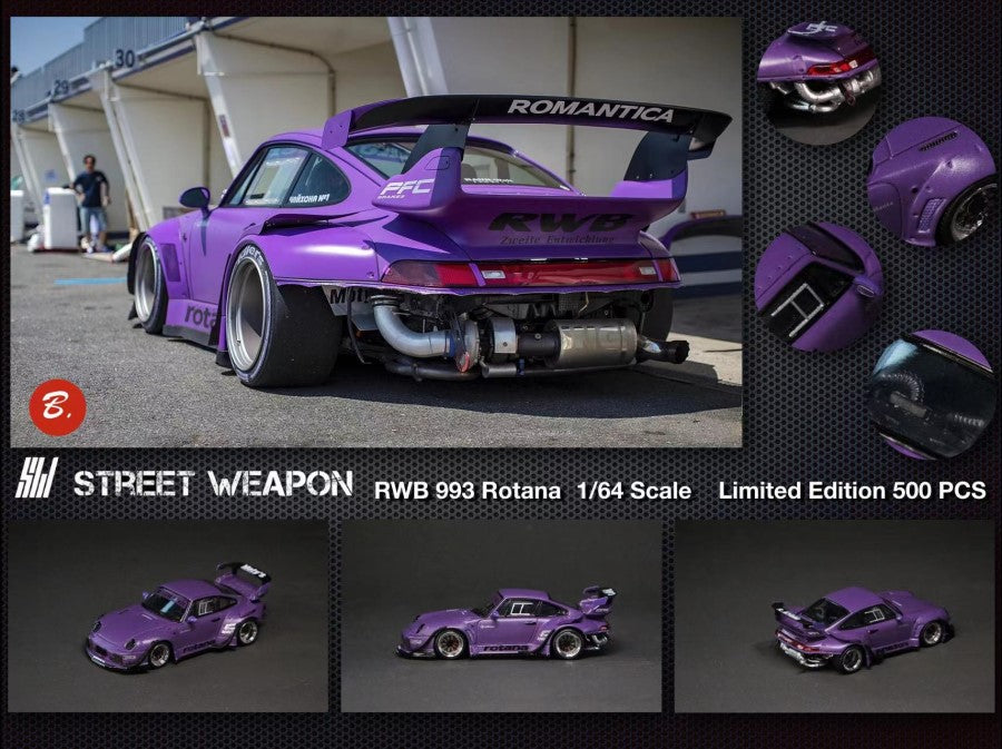 Street Weapon 1/64 RWB993 Rotana Purple