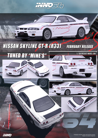 Inno64 1/64 NISSAN SKYLINE GT-R N1 (R33) Tuned By "MINE'S"