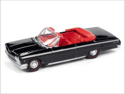 Auto World 1:64 Premium 1962 Chevrolet Impala SS Convertible (Gloss Black)