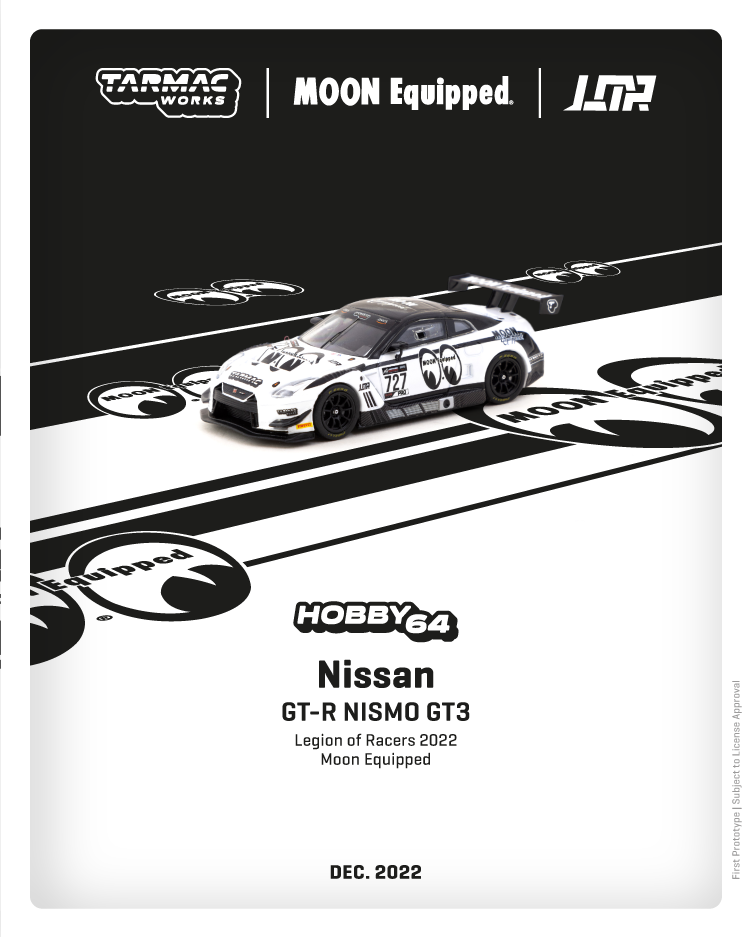 Tarmac Works 1:64 Nissan GT-R NISMO GT3 Legion of Racers 2022  Moon Equipped