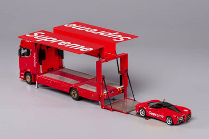 GCD 1/64 S730 Enclosed Double Deck Gull Wing Tow Truck - Supreme