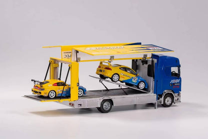 GCD 1/64 S730 Enclosed Double Deck Gull Wing Tow Truck SPOON
