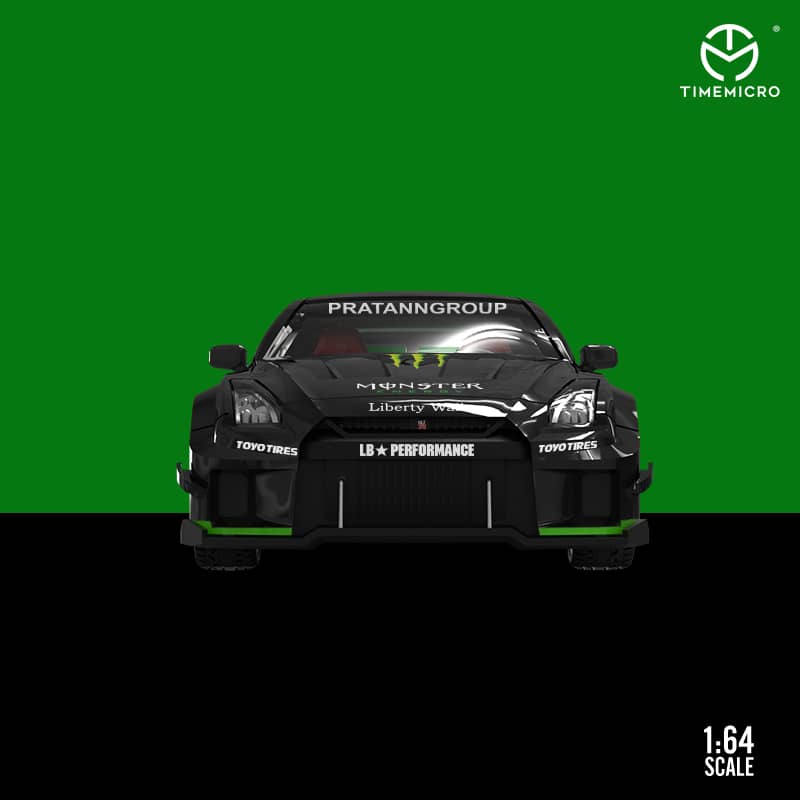 1/64TIMEMODEL R35 3台➕TIMEMICRO 35GT-RR 1/64 Time Micro Nissan Skyline GT-R GTR R35 3.0 LBWK (Grey