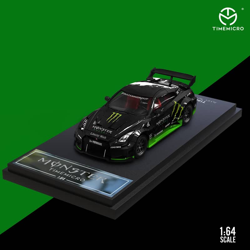 Time Micro 1/64 R35 GTR LB, 3.0 Silhouette 35GT-RR - Monster Livery