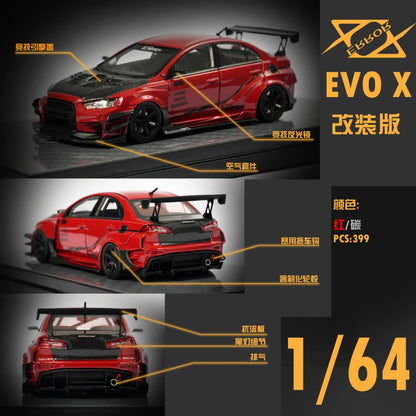 404 Error 1/64 Lancer Evolution EVO X Varis Wildbody Refit Version Red
