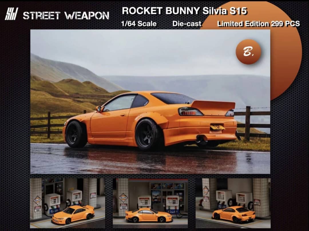 Street Weapon 1/64 Silvia S15 Pandem Rocket Bunny