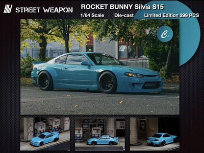 Street Weapon 1/64 Silvia S15 Pandem Rocket Bunny