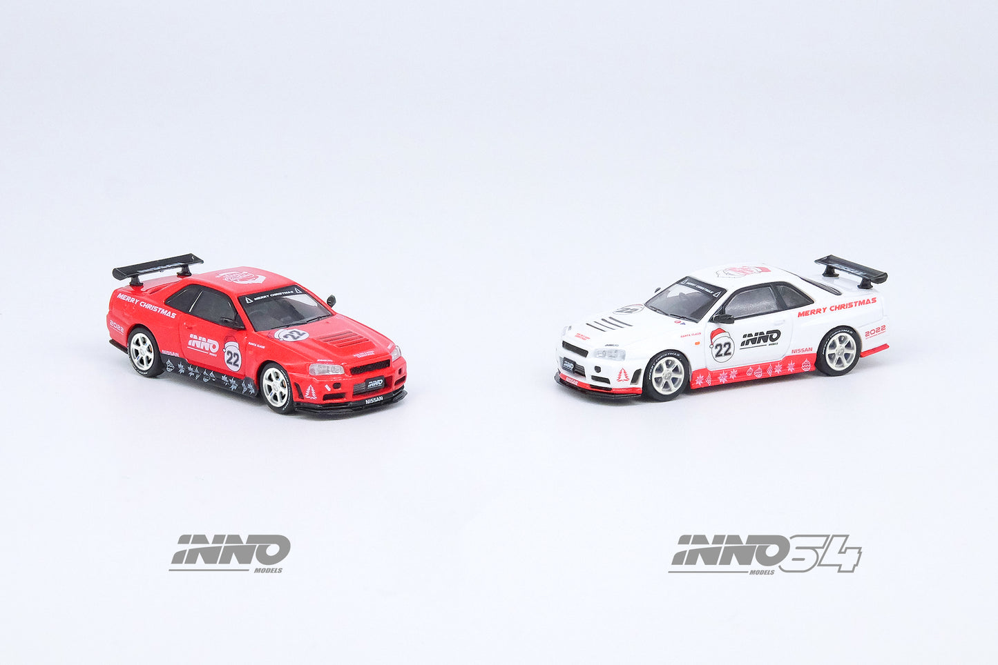 Inno64 1:64 NISSAN SKYLINE GT-R (R34) R-Tune X'MAS 2022 Special Edition