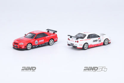 Inno64 1:64 NISSAN SKYLINE GT-R (R34) R-Tune X'MAS 2022 Special Edition