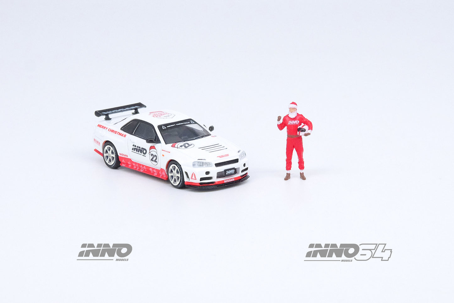 Inno64 1:64 NISSAN SKYLINE GT-R (R34) R-Tune X'MAS 2022 Special Edition