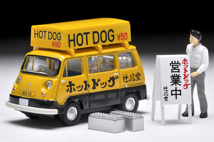 Tomytec 1:64 LV-201a Subaru Sambar Lt. Van Hot Dog Shop YE./BK. w/ fig.