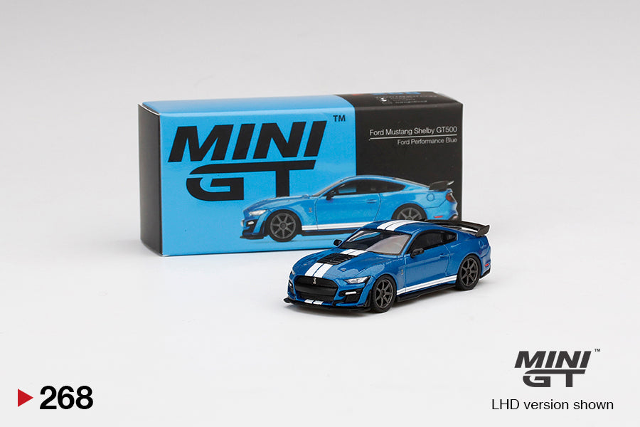 Mini GT 1:64 2021 Ford Mustang Shelby GT500 Blue ***in clamshell blisters***