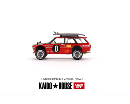 Kaido★House x Mini GT 1/64 Datsun KAIDO 510 Wagon Kaido GT Surf Safari RS V2 – Red – Limited Edition